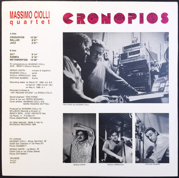 Massimo Ciolli ~ Cronopios (Vinyl) - Djungel & Jazz