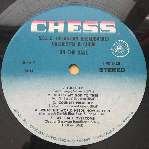 The Operation Breadbasket Orch. & Choir : On The Case (LP, Album)