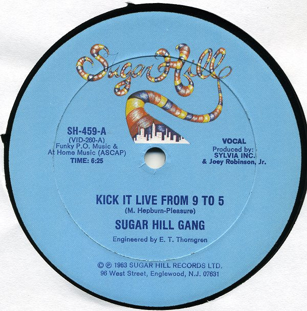 Sugarhill Gang : Kick It Live From 9 To 5 (12")