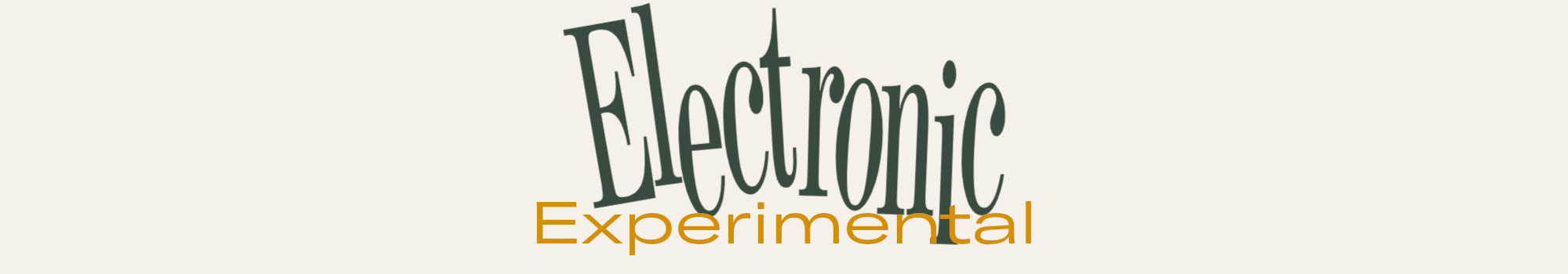 Rubrik till kategori: Electronic - Experimental