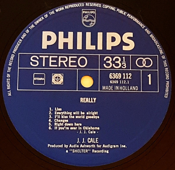 J.J. Cale ~ Really (Vinyl) - Djungel & Jazz