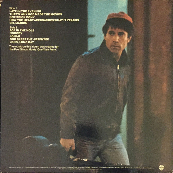 Paul Simon : One-Trick Pony (LP, Album, Win)