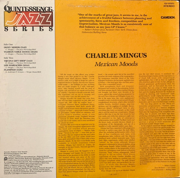 Charlie Mingus ~ Mexican Moods (Vinyl) - Djungel & Jazz