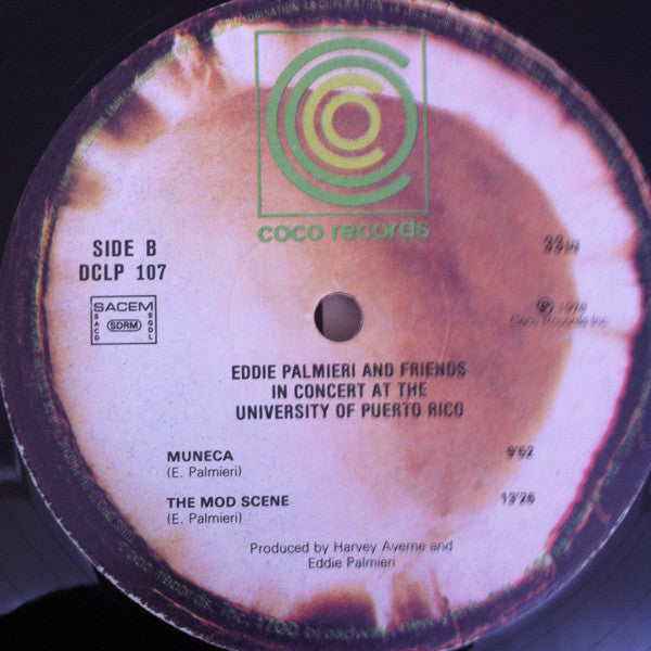 Eddie Palmieri ~ In Concert At The University Of Puerto Rico (Vinyl) - Djungel & Jazz