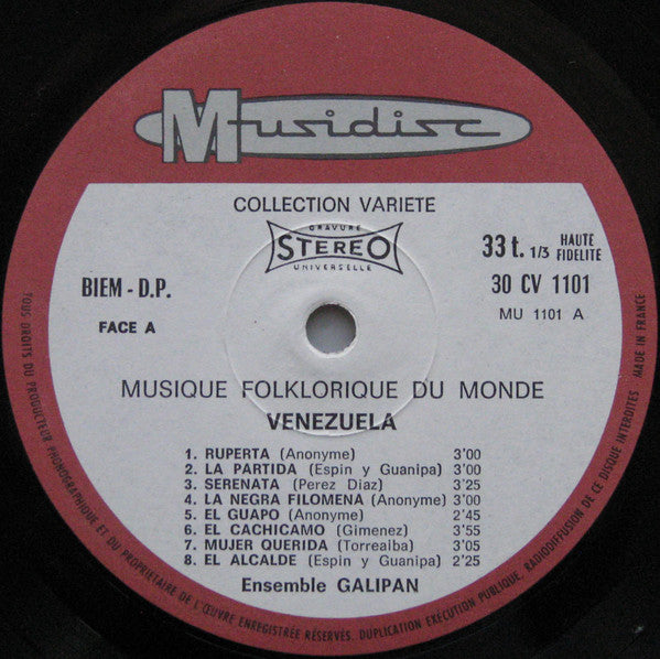 Ensemble Galipan : Venezuela (LP)