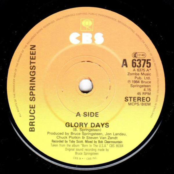 Bruce Springsteen ~ Glory Days (Vinyl) - Djungel & Jazz