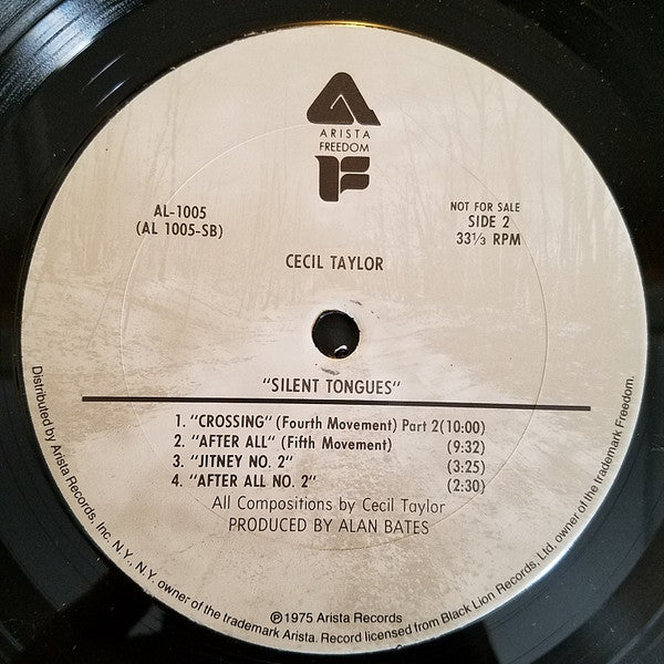 Cecil Taylor ~ Silent Tongues: Live At Montreux '74 (Vinyl) - Djungel & Jazz