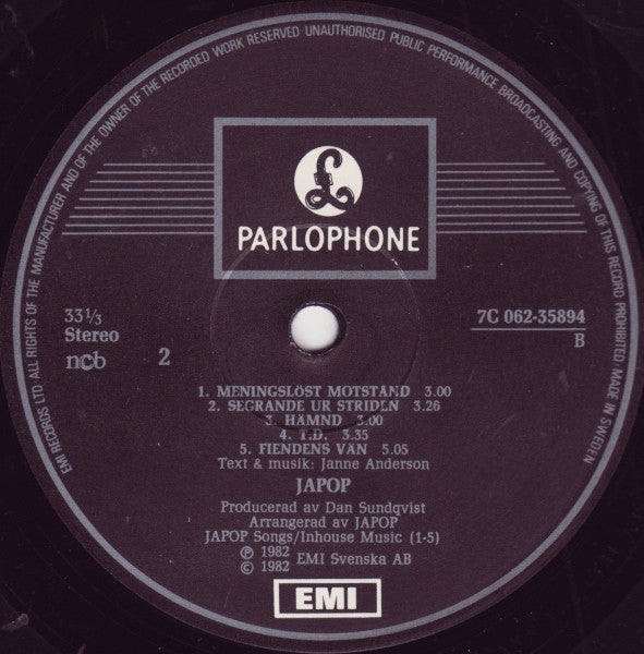 Japop ~ Rysk Pop (Vinyl) - Djungel & Jazz