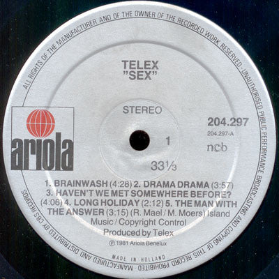 Telex ~ Sex (Vinyl) - Djungel & Jazz