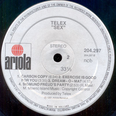 Telex ~ Sex (Vinyl) - Djungel & Jazz