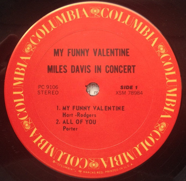 Miles Davis ~ My Funny Valentine - Miles Davis In Concert (Vinyl) - Djungel & Jazz