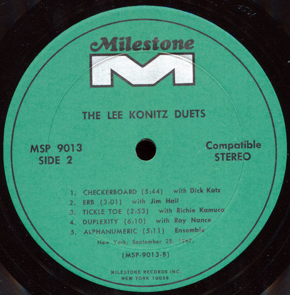 Lee Konitz ~ The Lee Konitz Duets (Vinyl) - Djungel & Jazz
