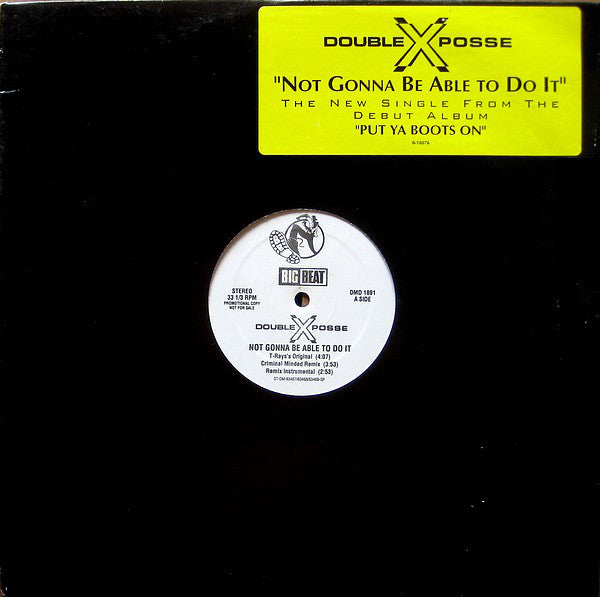 Double XX Posse : Not Gonna Be Able To Do It (12", Promo)