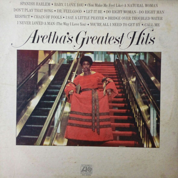 Aretha Franklin : Aretha's Greatest Hits (LP, Comp, PR)