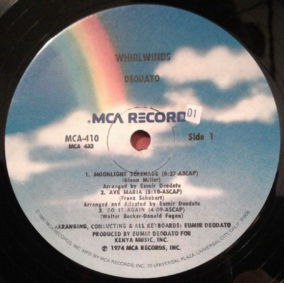 Eumir Deodato ~ Whirlwinds (Vinyl) - Djungel & Jazz