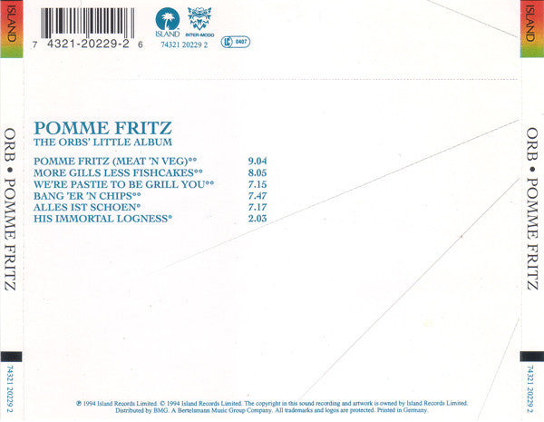 The Orb ~ Pomme Fritz (Vinyl) - Djungel & Jazz