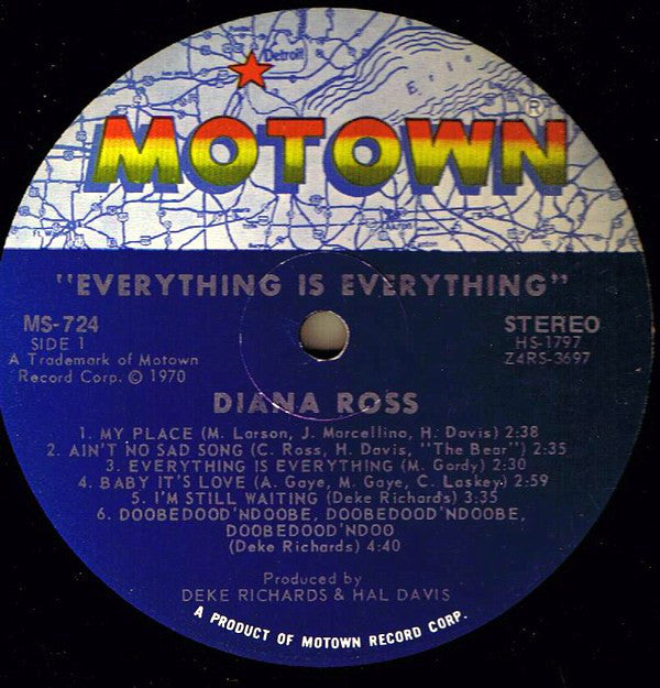 Diana Ross ~ Everything Is Everything (Vinyl) - Djungel & Jazz