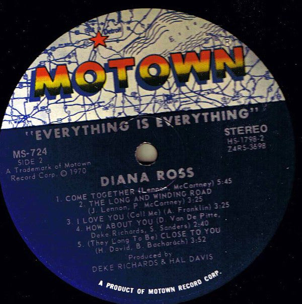 Diana Ross ~ Everything Is Everything (Vinyl) - Djungel & Jazz