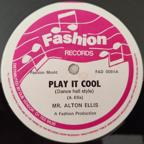 Mr Alton Ellis* : Play It Cool (12")