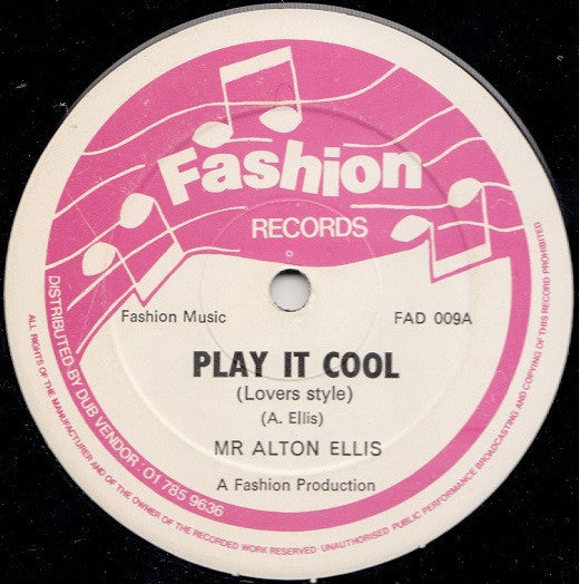Mr Alton Ellis* : Play It Cool (12")