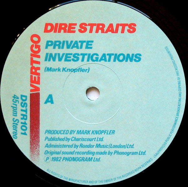 Dire Straits ~ Private Investigations (Vinyl) - Djungel & Jazz