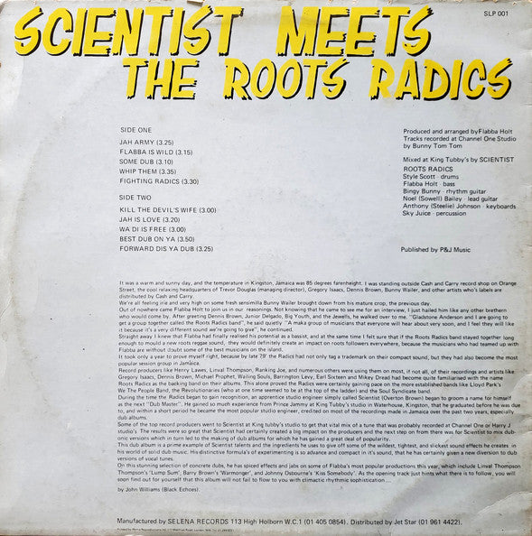 Scientist Meets The Roots Radics : Scientist Meets The Roots Radics (LP, Album)
