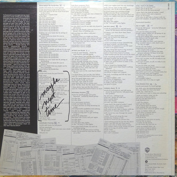 Little Feat : The Last Record Album (LP, Album, Win)
