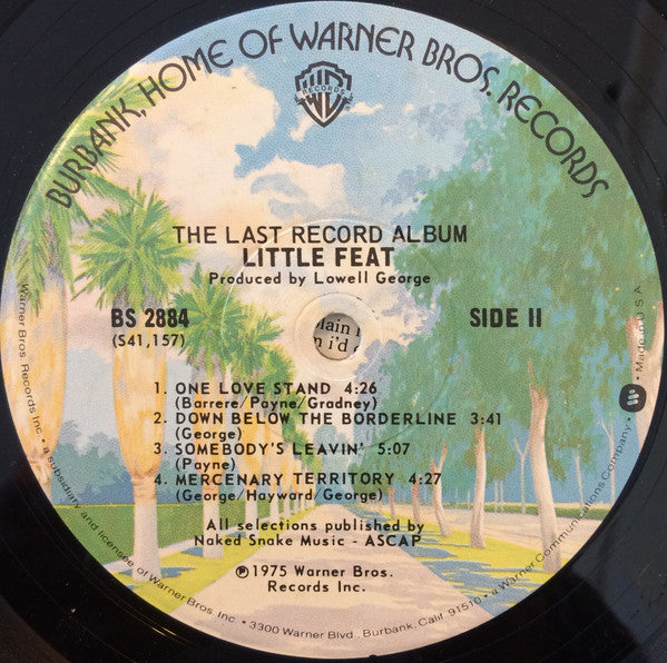 Little Feat : The Last Record Album (LP, Album, Win)