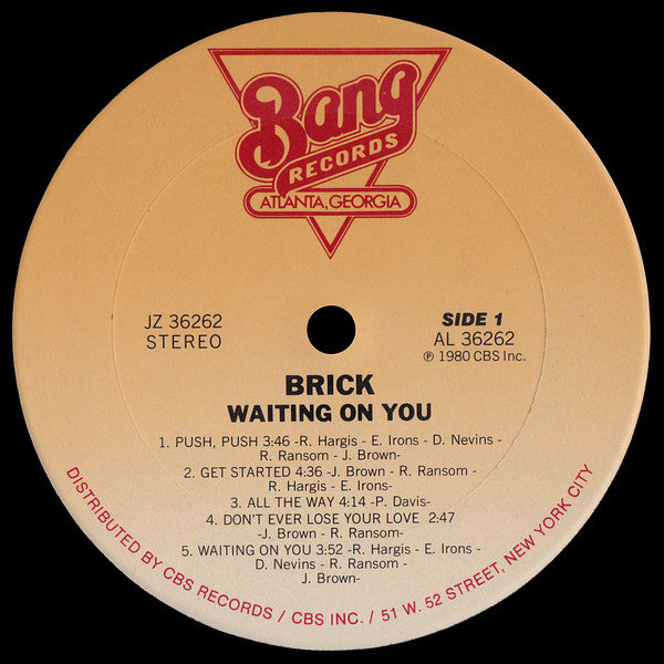 Brick ~ Waiting On You (Vinyl) - Djungel & Jazz