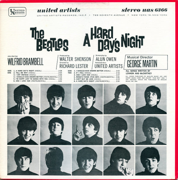 The Beatles ~ A Hard Day's Night (Original Motion Picture Sound Track) (Vinyl) - Djungel & Jazz