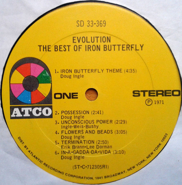 Iron Butterfly ~ The Best Of Iron Butterfly Evolution (Vinyl) - Djungel & Jazz