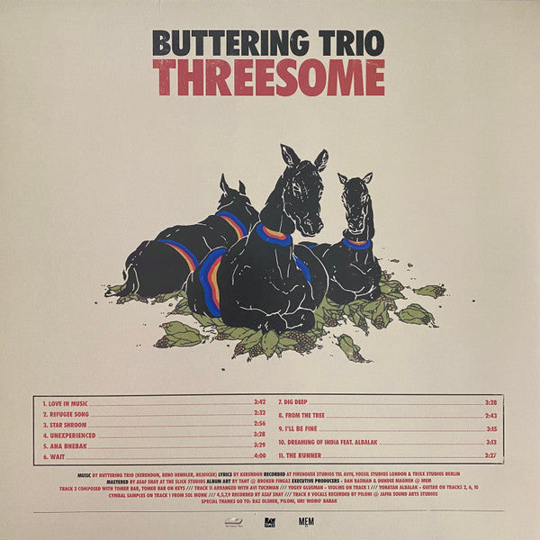Buttering Trio : Threesome (LP, Album)