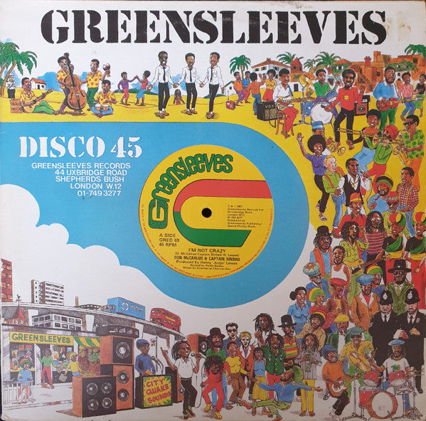 Don McCarlos & Captain Sinbad / Sammy Dread ~ I'm Not Crazy / Gone Away (Vinyl) - Djungel & Jazz