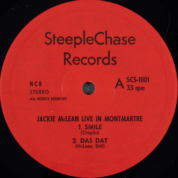 Jackie McLean ~ Live At Montmartre (Vinyl) - Djungel & Jazz