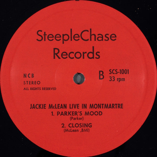 Jackie McLean ~ Live At Montmartre (Vinyl) - Djungel & Jazz