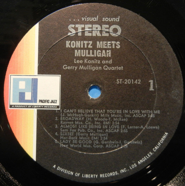 Lee Konitz & Gerry Mulligan ~ Konitz Meets Mulligan (Vinyl) - Djungel & Jazz