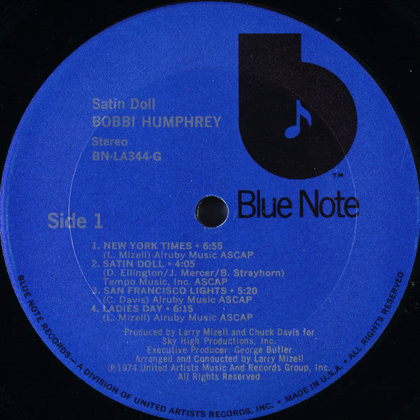 Bobbi Humphrey : Satin Doll (LP, Album, Ter)