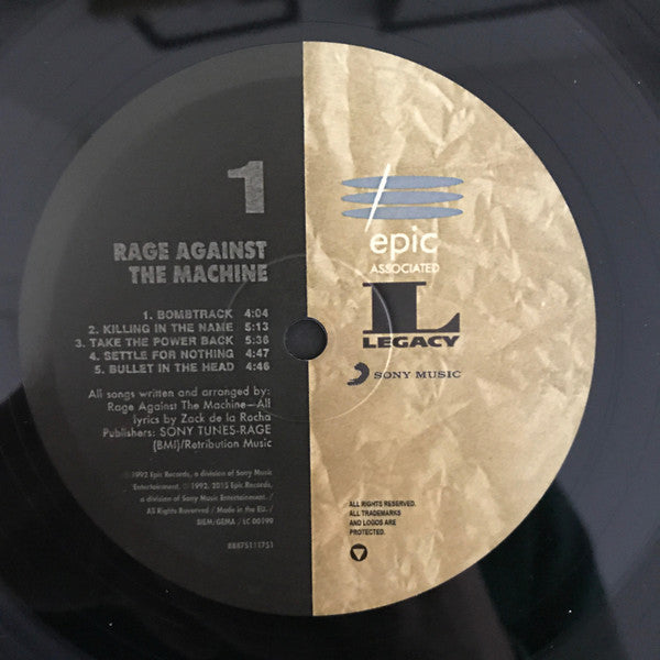 Rage Against The Machine ~ Rage Against The Machine (Vinyl) - Djungel & Jazz