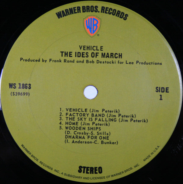 The Ides Of March ~ Vehicle (Vinyl) - Djungel & Jazz