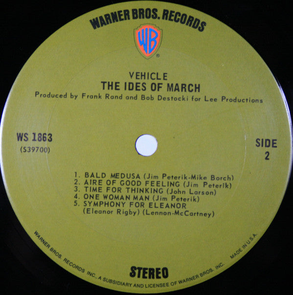 The Ides Of March ~ Vehicle (Vinyl) - Djungel & Jazz