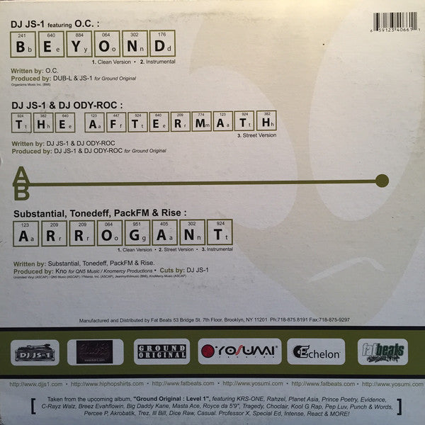 DJ JS-1 & Dub-L Featuring O.C. : Beyond (12")