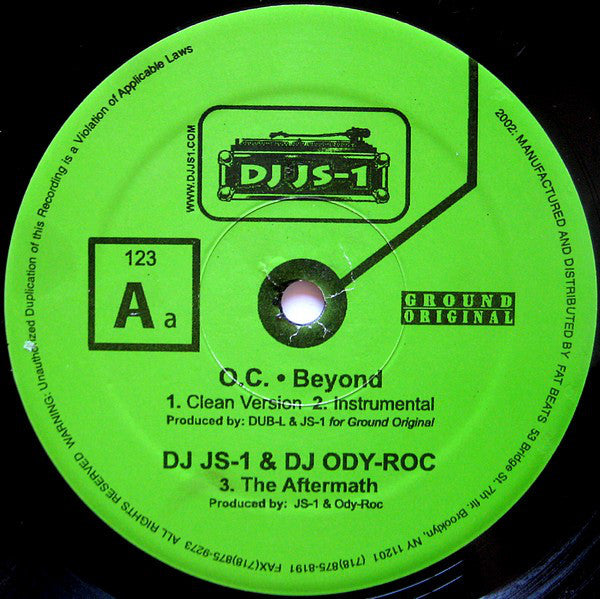 DJ JS-1 & Dub-L Featuring O.C. : Beyond (12")