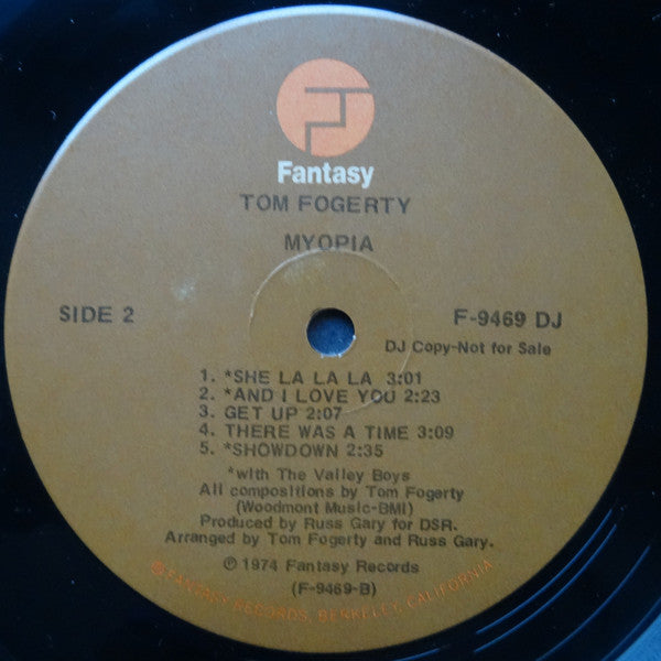 Tom Fogerty : Myopia (LP, Album, Promo)