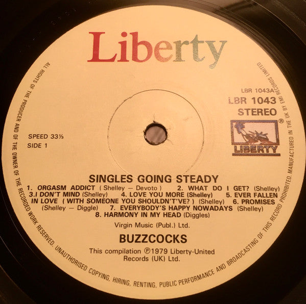 Buzzcocks ~ Singles Going Steady (Vinyl) - Djungel & Jazz