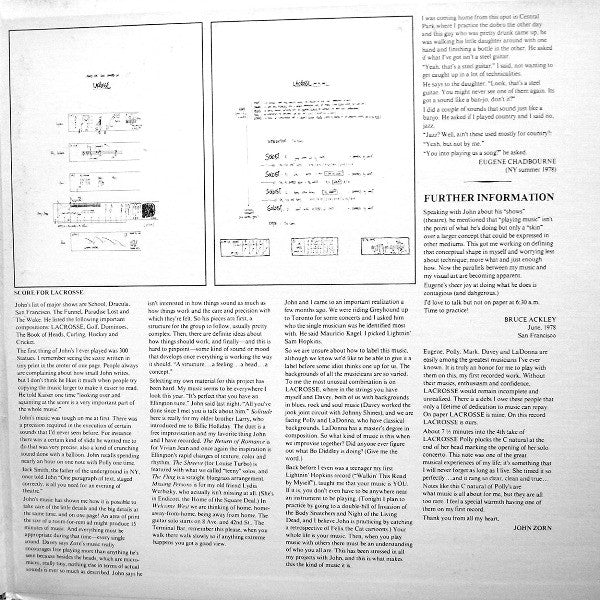 Eugene Chadbourne / John Zorn : School (2xLP, Album)