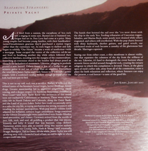 Various : Seafaring Strangers: Private Yacht (2xLP, Comp)