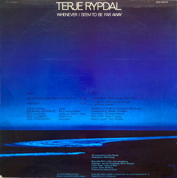 Terje Rypdal ~ Whenever I Seem To Be Far Away (Vinyl) - Djungel & Jazz