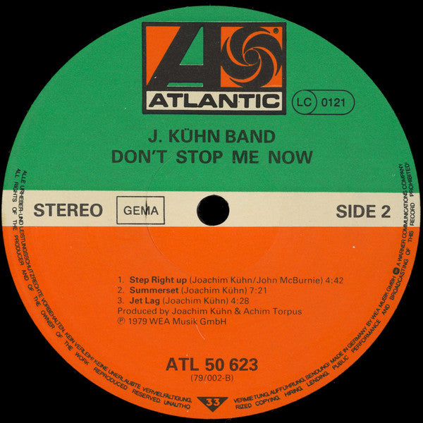 J. Kühn Band ~ Don&#039;t Stop Me Now (Vinyl) - Djungel & Jazz