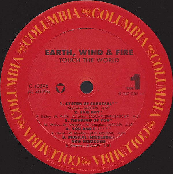 Earth, Wind & Fire ~ Touch The World (Vinyl) - Djungel & Jazz