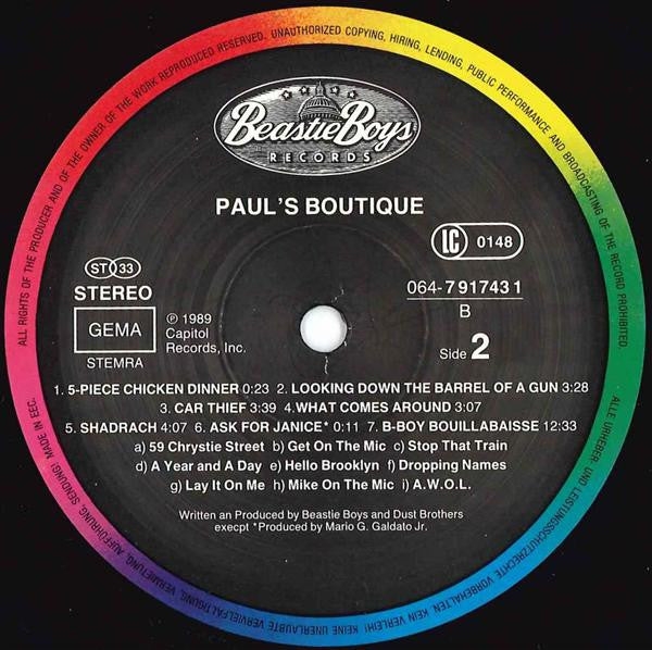 Beastie Boys ~ Paul's Boutique (Vinyl) - Djungel & Jazz